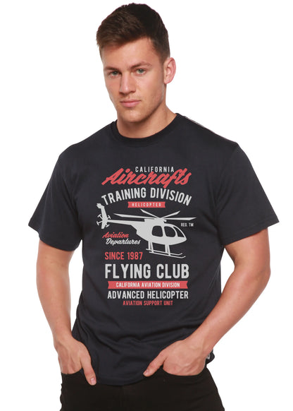 California Aircraft Men's Bamboo Viscose/Organic Cotton Short Sleeve Graphic T-Shirt Spun Bamboo