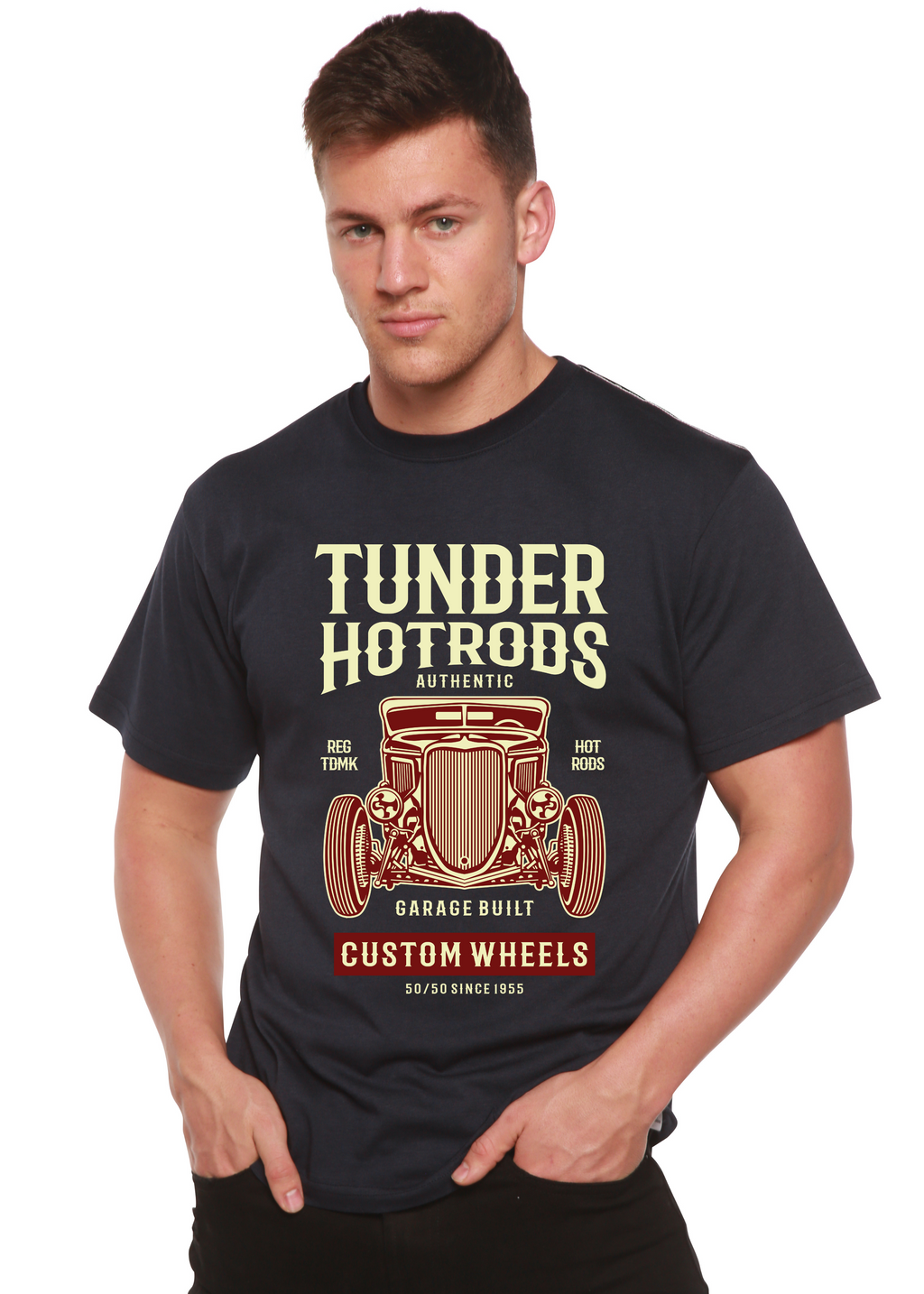 Thunder Hot Spun Bamboo® Men's Bamboo Viscose/Organic Cotton Short Sleeve Graphic T-Shirt Spun Bamboo