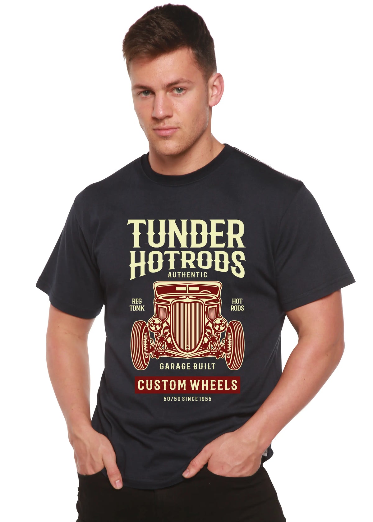 Thunder Hot Spun Bamboo® Men's Bamboo Viscose/Organic Cotton Short Sleeve Graphic T-Shirt Spun Bamboo