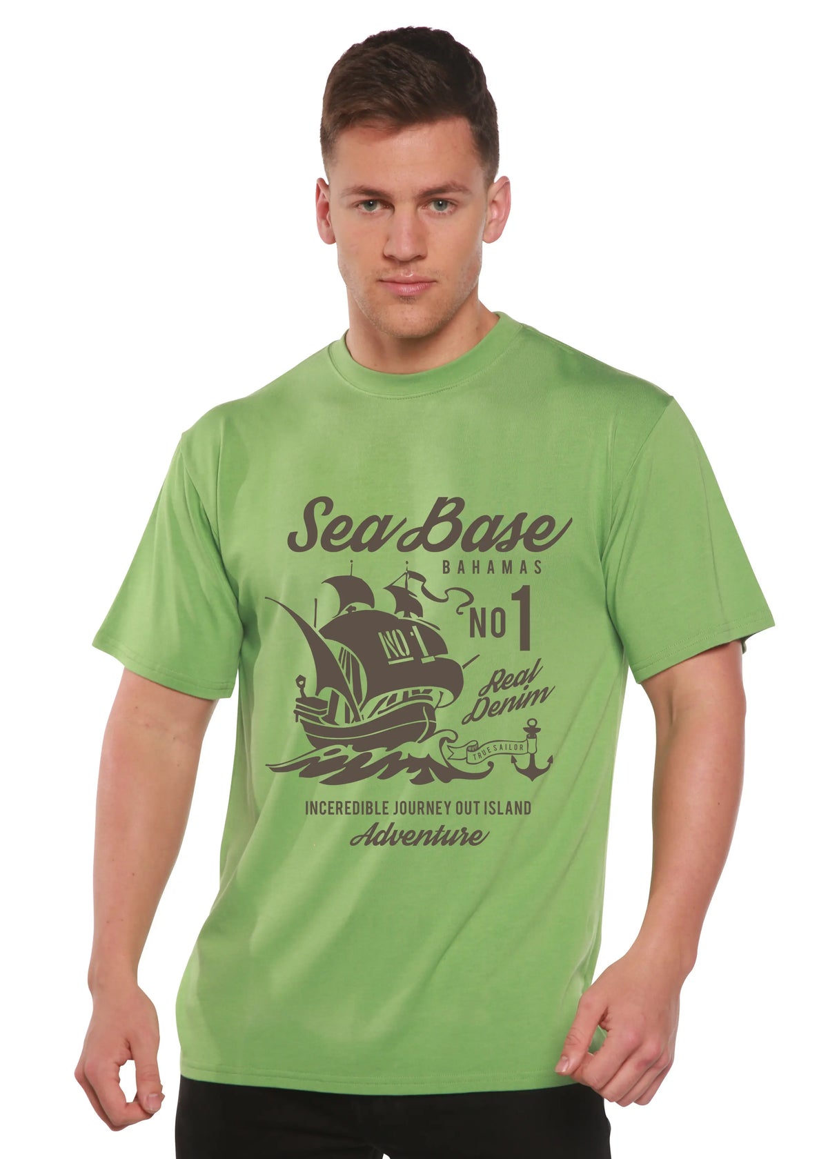 Sea Base Spun Bamboo® Men's Bamboo Viscose/Organic Cotton Short Sleeve Graphic T-Shirt Spun Bamboo