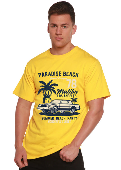 Paradise Beach Spun Bamboo® Men's Bamboo Viscose/Organic Cotton Short Sleeve Graphic T-Shirt Spun Bamboo