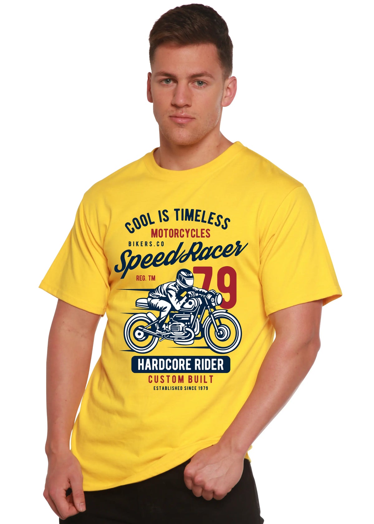 Speed Racer Spun Bamboo® Men's Bamboo Viscose/Organic Cotton Short Sleeve Graphic T-Shirt Spun Bamboo