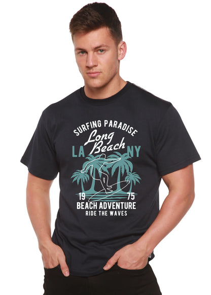 Beach Adventure Men's Bamboo Viscose/Organic Cotton Short Sleeve Graphic T-Shirt Spun Bamboo