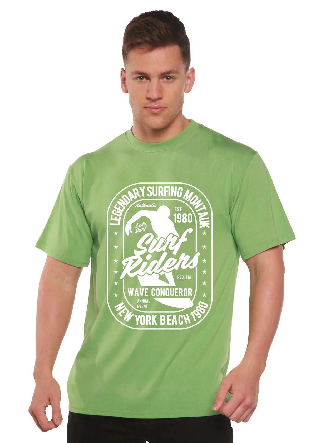 Surf Rider Spun Bamboo® Men's Bamboo Viscose/Organic Cotton Short Sleeve Graphic T-Shirt Spun Bamboo