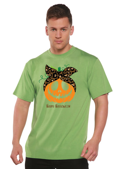 Happy Halloween Men's Bamboo Viscose/Organic Cotton Short Sleeve Graphic T-Shirt Spun Bamboo