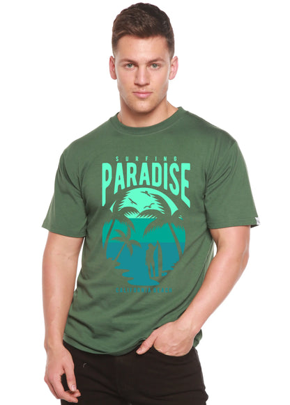 Surfing Paradise California Spun Bamboo® Men's Bamboo Viscose/Organic Cotton Short Sleeve Graphic T-Shirt Spun Bamboo