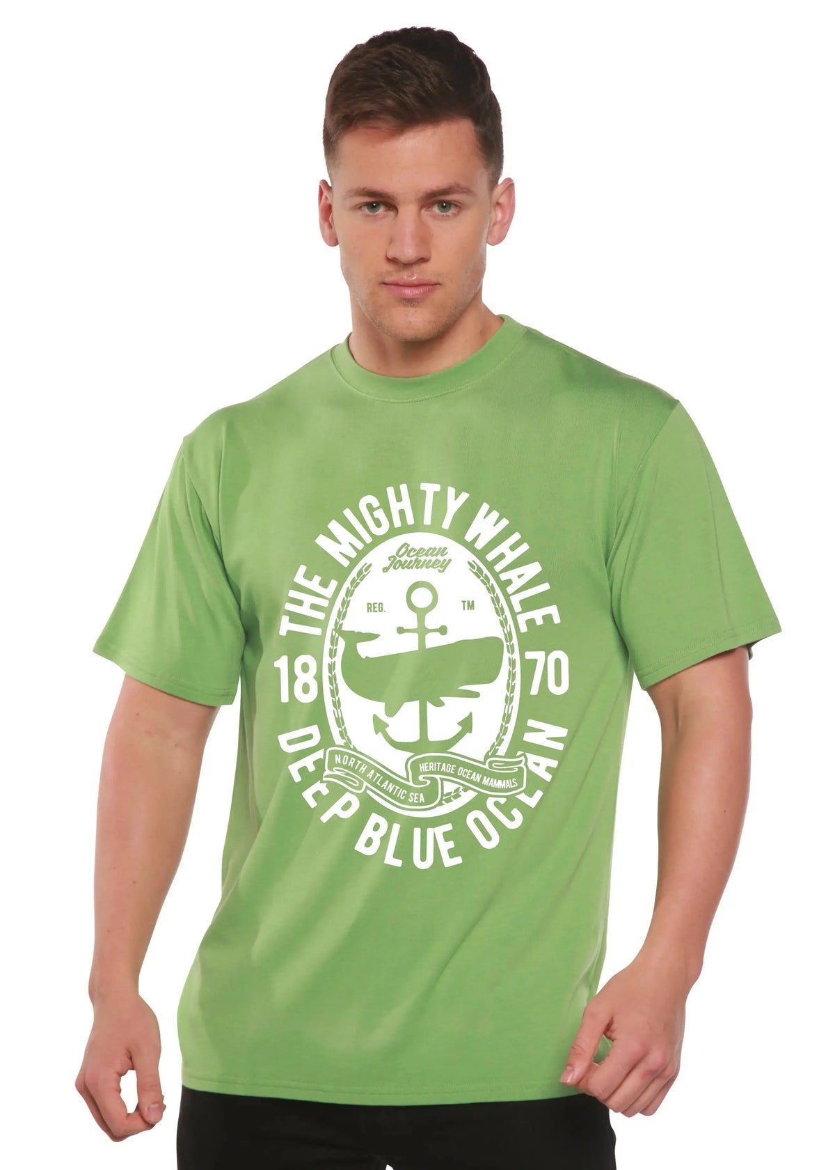 The Mighty Spun Bamboo® Men's Bamboo Viscose/Organic Cotton Short Sleeve Graphic T-Shirt Spun Bamboo