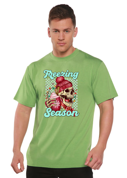 Freezing Season Unisex Bamboo Viscose/Organic Cotton Short Sleeve Graphic T-Shirt Spun Bamboo