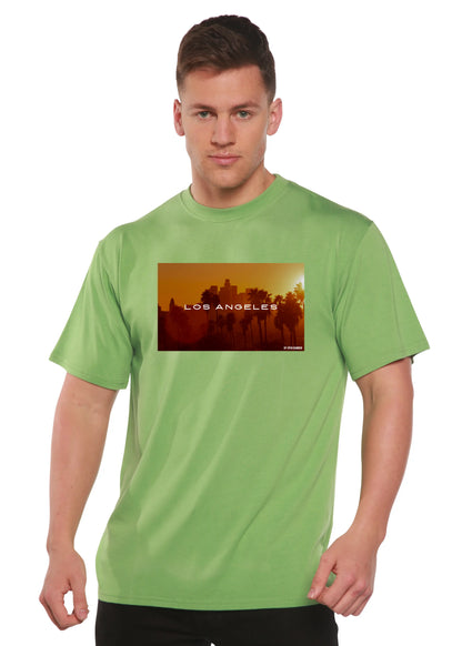 Los Angeles Unisex Bamboo Viscose/Organic Cotton Short Sleeve Graphic T-Shirt Spun Bamboo