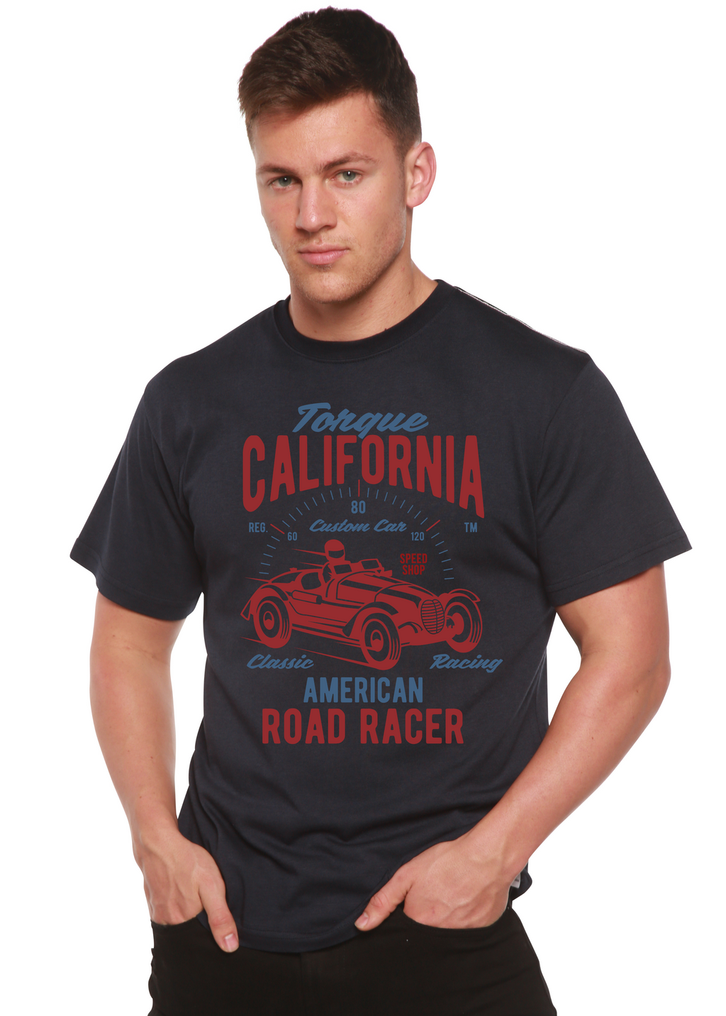 Torque California Spun Bamboo® Men's Bamboo Viscose/Organic Cotton Short Sleeve Graphic T-Shirt Spun Bamboo