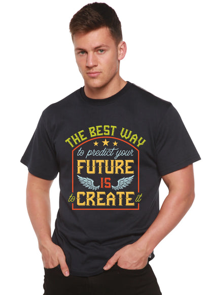 Feture is Create Spun Bamboo® Men's Bamboo Viscose/Organic Cotton Short Sleeve Graphic T-Shirt Spun Bamboo