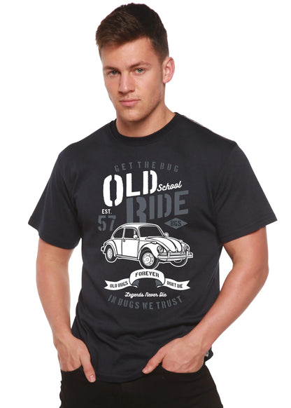 Old School Ride Spun Bamboo® Men's Bamboo Viscose/Organic Cotton Short Sleeve Graphic T-Shirt Spun Bamboo