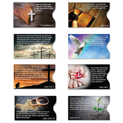 RFID Blocking Credit Card Sleeves - Faith Sleeve 8 Pack ID Stronghold