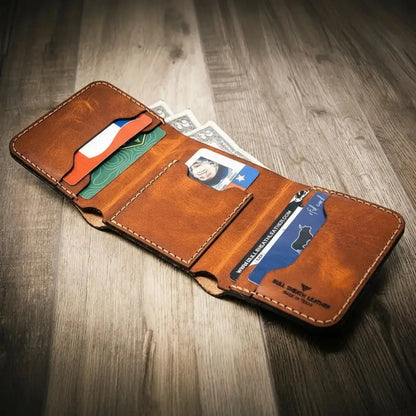 The Trinity Trifold Wallet Bull Sheath Leather