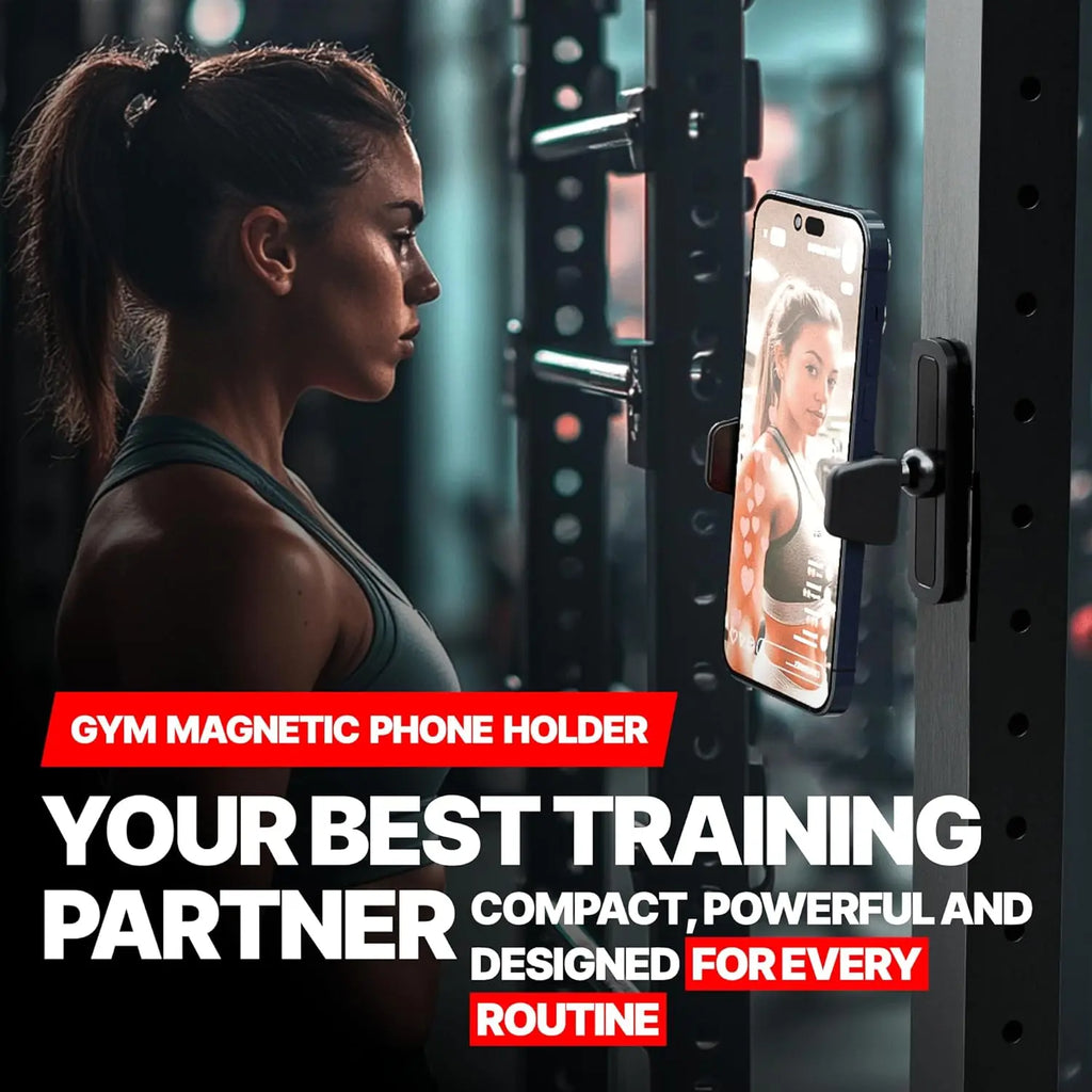 BLAUBECK Magnetic Gym Phone Holder | Secure Mount for Gym, Kitchen, DIY & Golf BLAUBECK