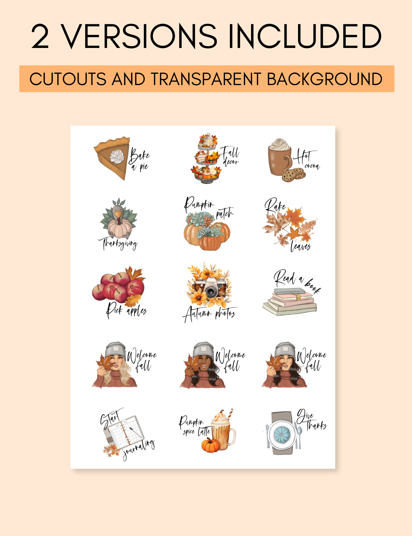 Digital Fall Reminder Stickers Jessica Autumn