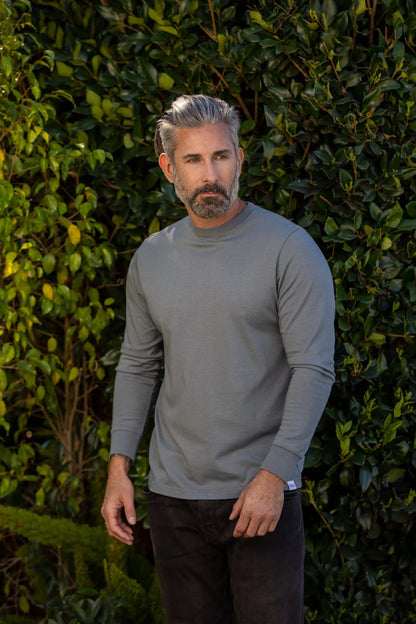 Men's Bamboo Viscose/Organic Cotton Long Sleeve T-Shirt Spun Bamboo