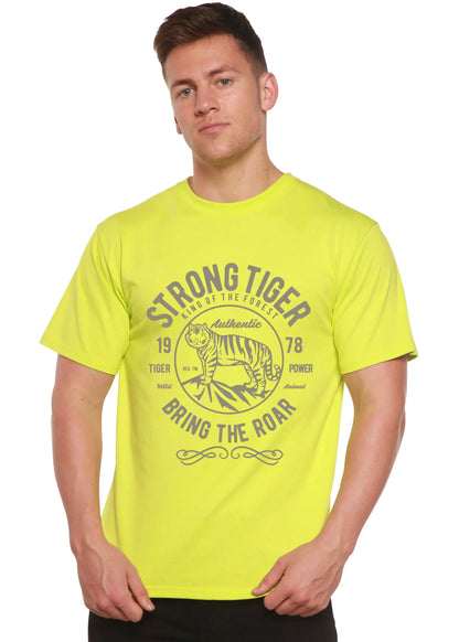 Strong Tiger Spun Bamboo® Men's Bamboo Viscose/Organic Cotton Short Sleeve Graphic T-Shirt Spun Bamboo