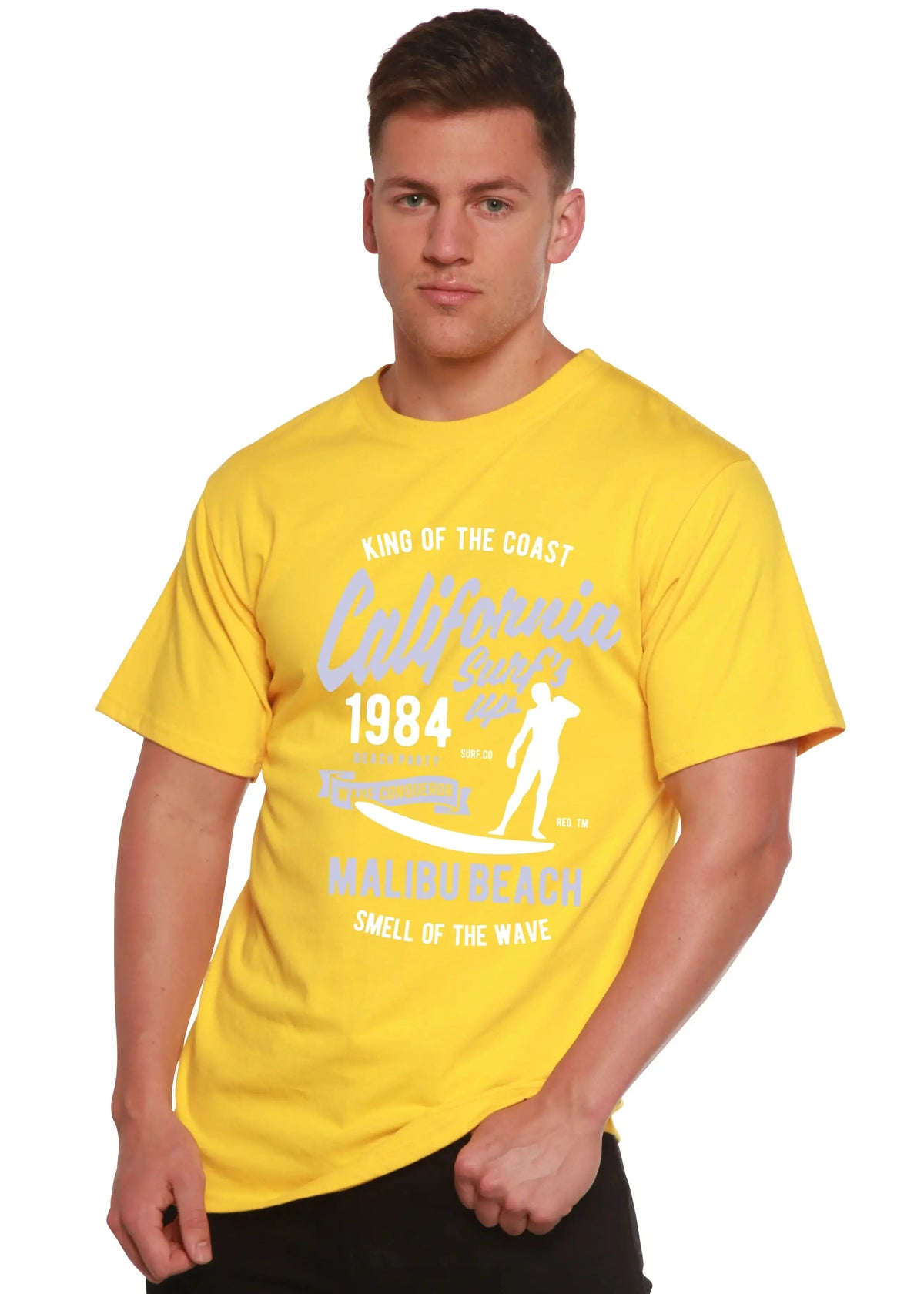 California 1984 Spun Bamboo® Men's Bamboo Viscose/Organic Cotton Short Sleeve Graphic T-Shirt Spun Bamboo