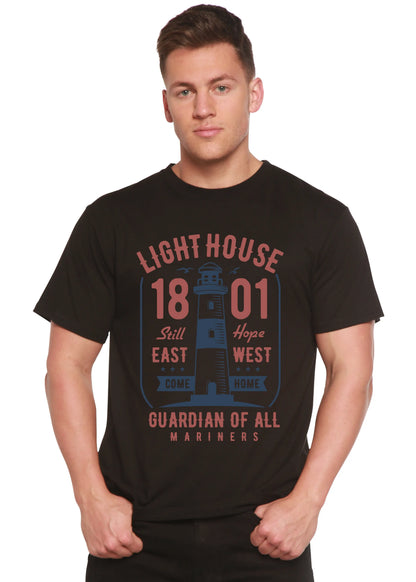 Light House Men's Bamboo Viscose/Organic Cotton Short Sleeve Graphic T-Shirt Spun Bamboo
