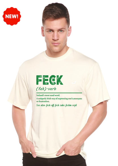 Feck Irish St Patricks Day Unisex Bamboo/Cotton Graphic T-Shirt Spun Bamboo