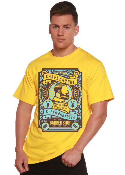 Shave and Cut Spun Bamboo® Men's Bamboo Viscose/Organic Cotton Short Sleeve Graphic T-Shirt Spun Bamboo