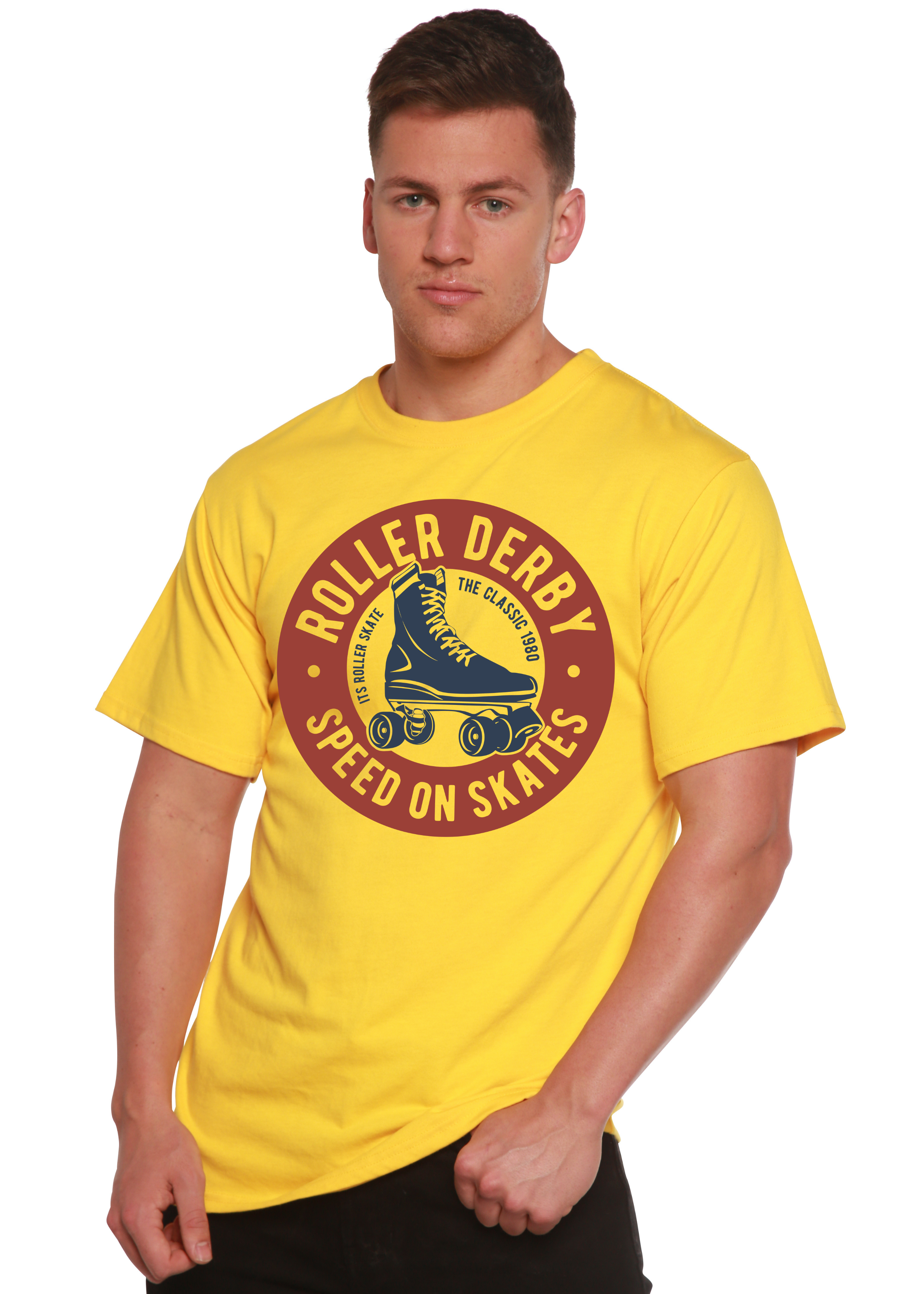 Roller Derby Spun Bamboo® Men's Bamboo Viscose/Organic Cotton Short Sleeve Graphic T-Shirt Spun Bamboo