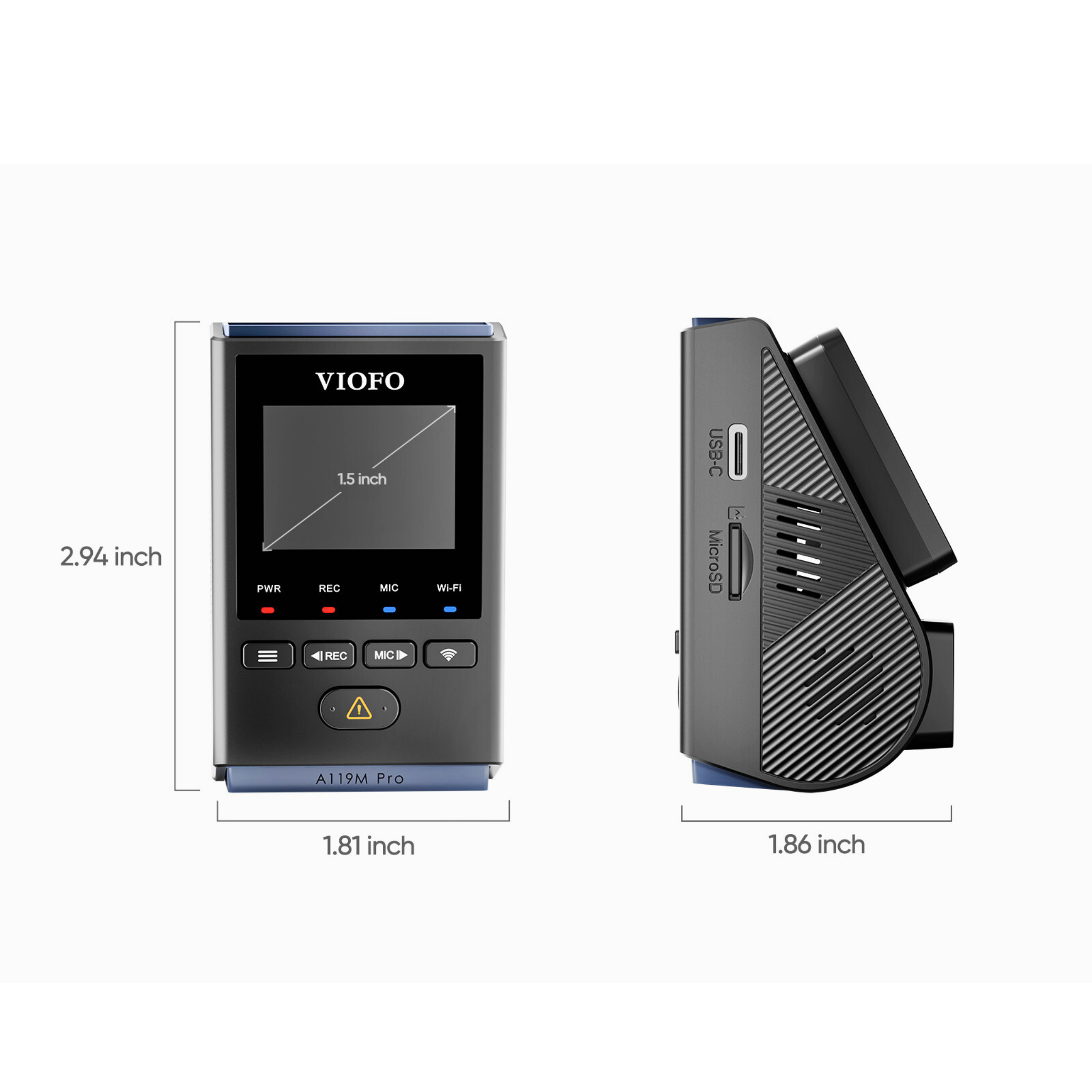 VIOFO A119M Pro 1CH 4K 30FPS HDR Dash Cam BlackboxMyCar