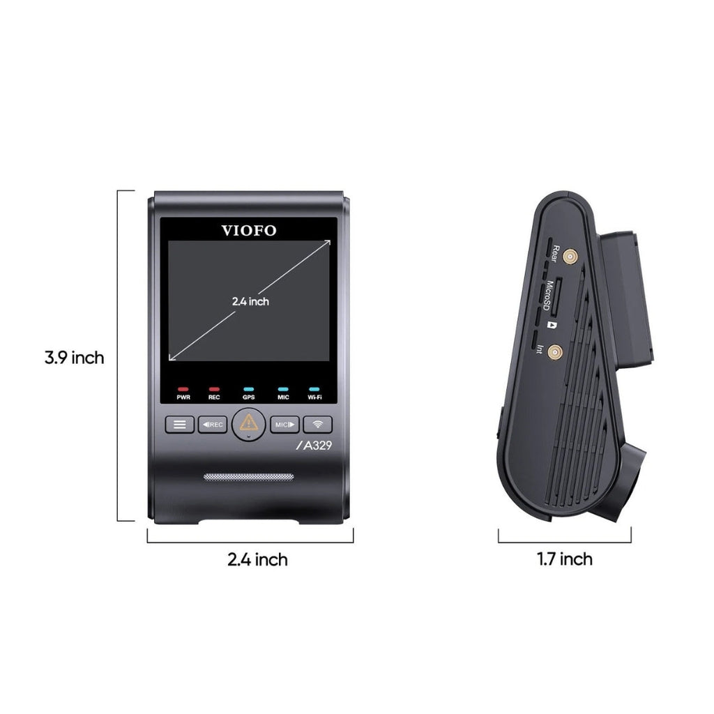 VIOFO A329S 4K UHD 1-Channel 60FPS Wi-Fi 6 Dash Cam BlackboxMyCar