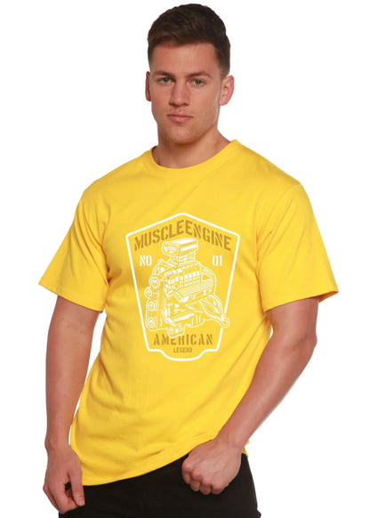 Muscle Engine Spun Bamboo® Men's Bamboo Viscose/Organic Cotton Short Sleeve Graphic T-Shirt Spun Bamboo