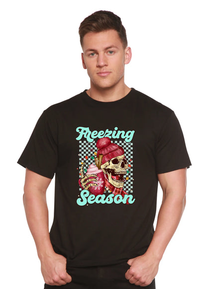 Freezing Season Unisex Bamboo Viscose/Organic Cotton Short Sleeve Graphic T-Shirt Spun Bamboo