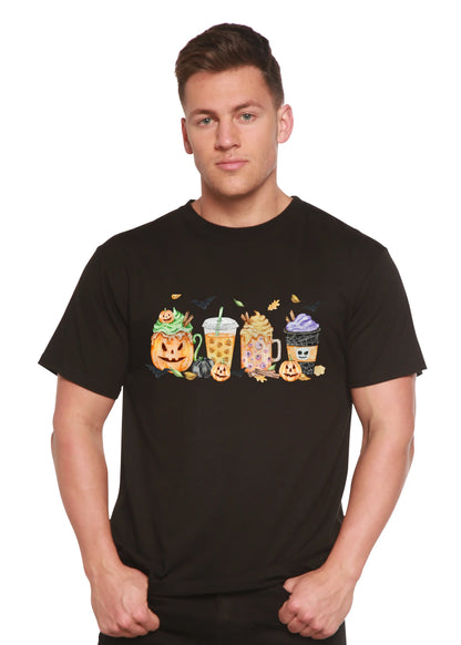 Happy Halloween Men's Bamboo Viscose/Organic Cotton Short Sleeve Graphic T-Shirt Spun Bamboo
