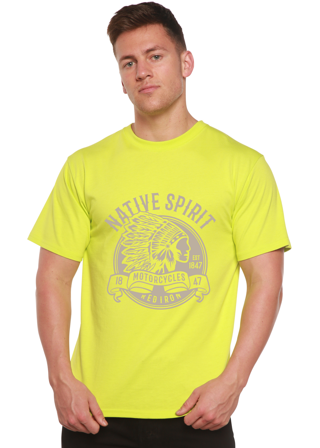 Native Spirit Spun Bamboo® Men's Bamboo Viscose/Organic Cotton Short Sleeve Graphic T-Shirt Spun Bamboo