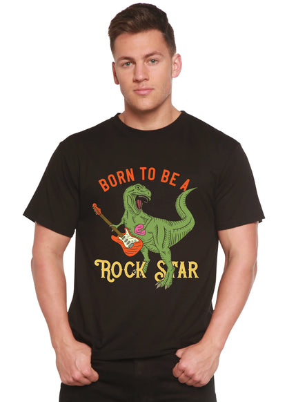 Born To Be A Rock Star Men's Bamboo Viscose/Organic Cotton Short Sleeve Graphic T-Shirt Spun Bamboo