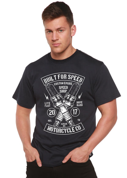 Built For Speed Men's Bamboo Viscose/Organic Cotton Short Sleeve Graphic T-Shirt Spun Bamboo
