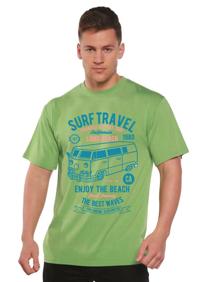 Surf Travel Spun Bamboo® Men's Bamboo Viscose/Organic Cotton Short Sleeve Graphic T-Shirt Spun Bamboo