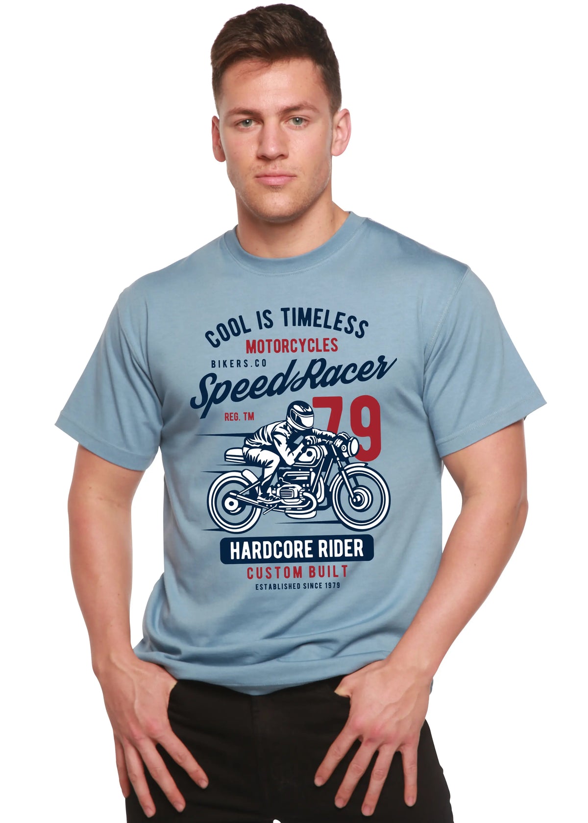Speed Racer Spun Bamboo® Men's Bamboo Viscose/Organic Cotton Short Sleeve Graphic T-Shirt Spun Bamboo