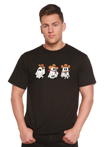 Cowboy Ghosts Unisex Bamboo Viscose/Organic Cotton Short Sleeve Graphic T-Shirt Spun Bamboo