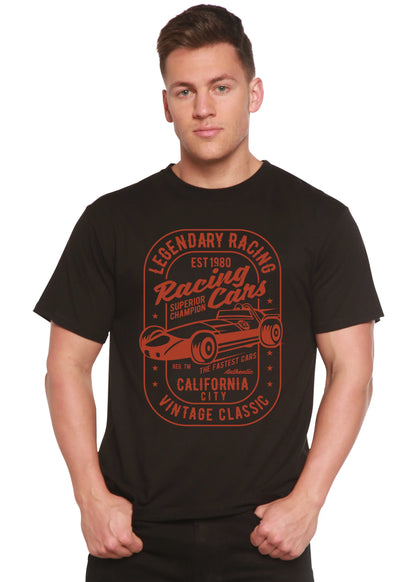 Legendary Racing Cars Men's Bamboo Viscose/Organic Cotton Short Sleeve Graphic T-Shirt Spun Bamboo