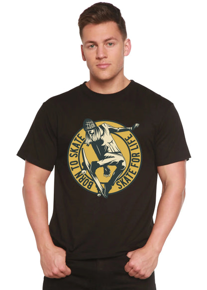 Skate For Life Men's Bamboo Viscose/Organic Cotton Short Sleeve Graphic T-Shirt Spun Bamboo