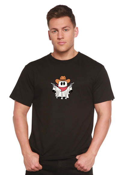 Cowboy Ghost Unisex Bamboo Viscose/Organic Cotton Short Sleeve Graphic T-Shirt Spun Bamboo