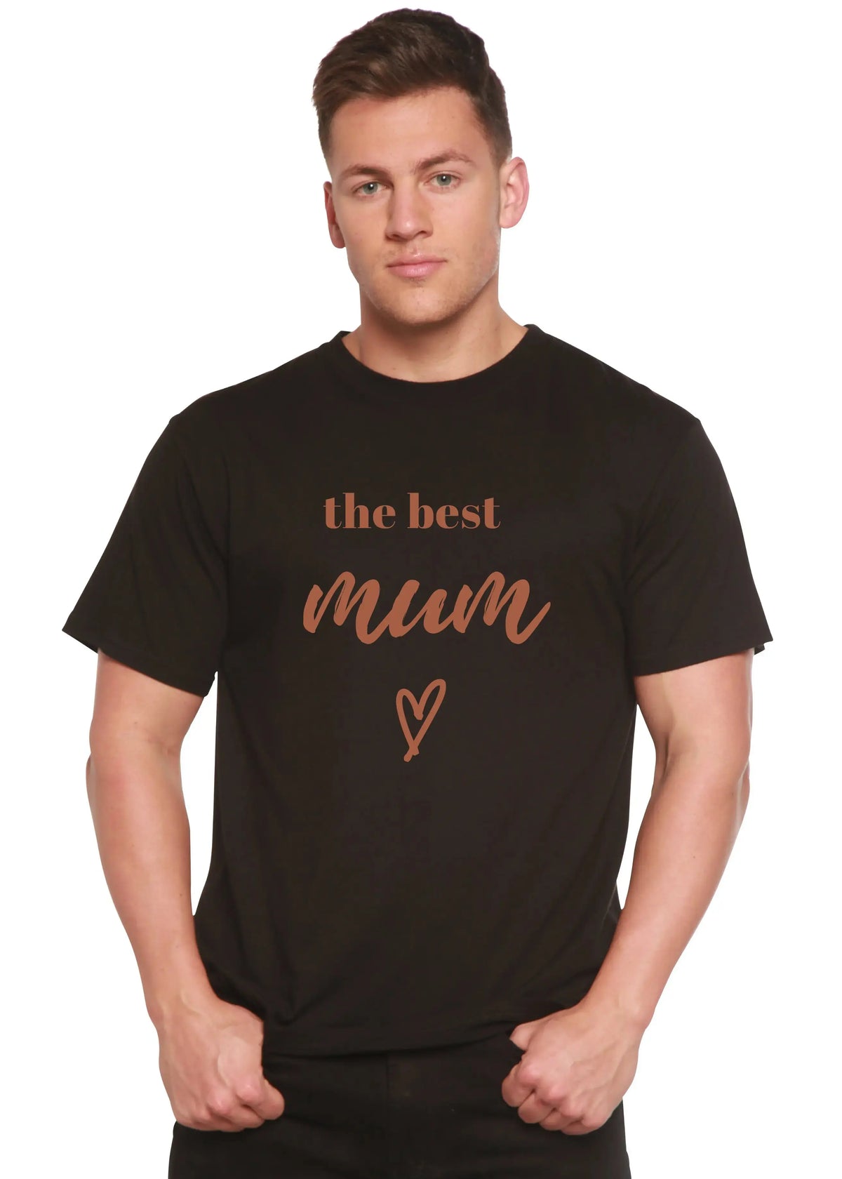 The Best Mum Unisex Bamboo Viscose/Organic Cotton Short Sleeve Graphic T-Shirt Spun Bamboo