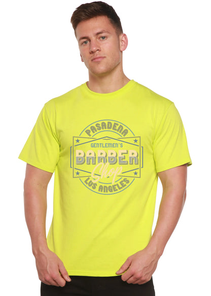 Gentlement's Barber Shop Men's Bamboo Viscose/Organic Cotton Short Sleeve Graphic T-Shirt Spun Bamboo