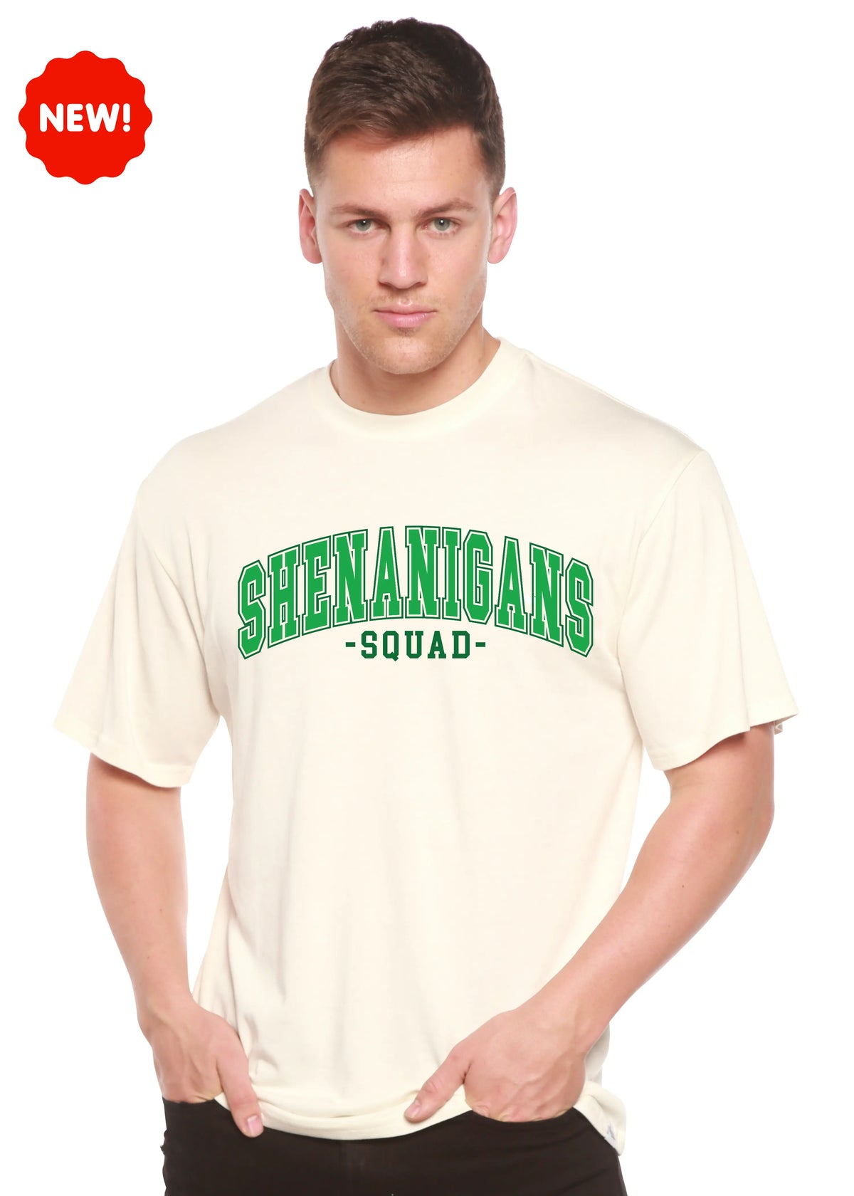 Shenanigans Squad Unisex Bamboo/Cotton Graphic T-Shirt Spun Bamboo