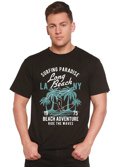 Beach Adventure Men's Bamboo Viscose/Organic Cotton Short Sleeve Graphic T-Shirt Spun Bamboo