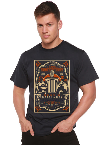 Vintage Car Spun Bamboo® Men's Bamboo Viscose/Organic Cotton Short Sleeve Graphic T-Shirt Spun Bamboo