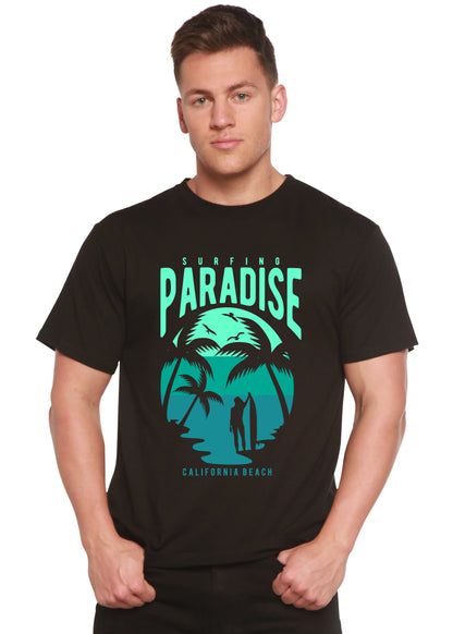 Surfing Paradise California Spun Bamboo® Men's Bamboo Viscose/Organic Cotton Short Sleeve Graphic T-Shirt Spun Bamboo