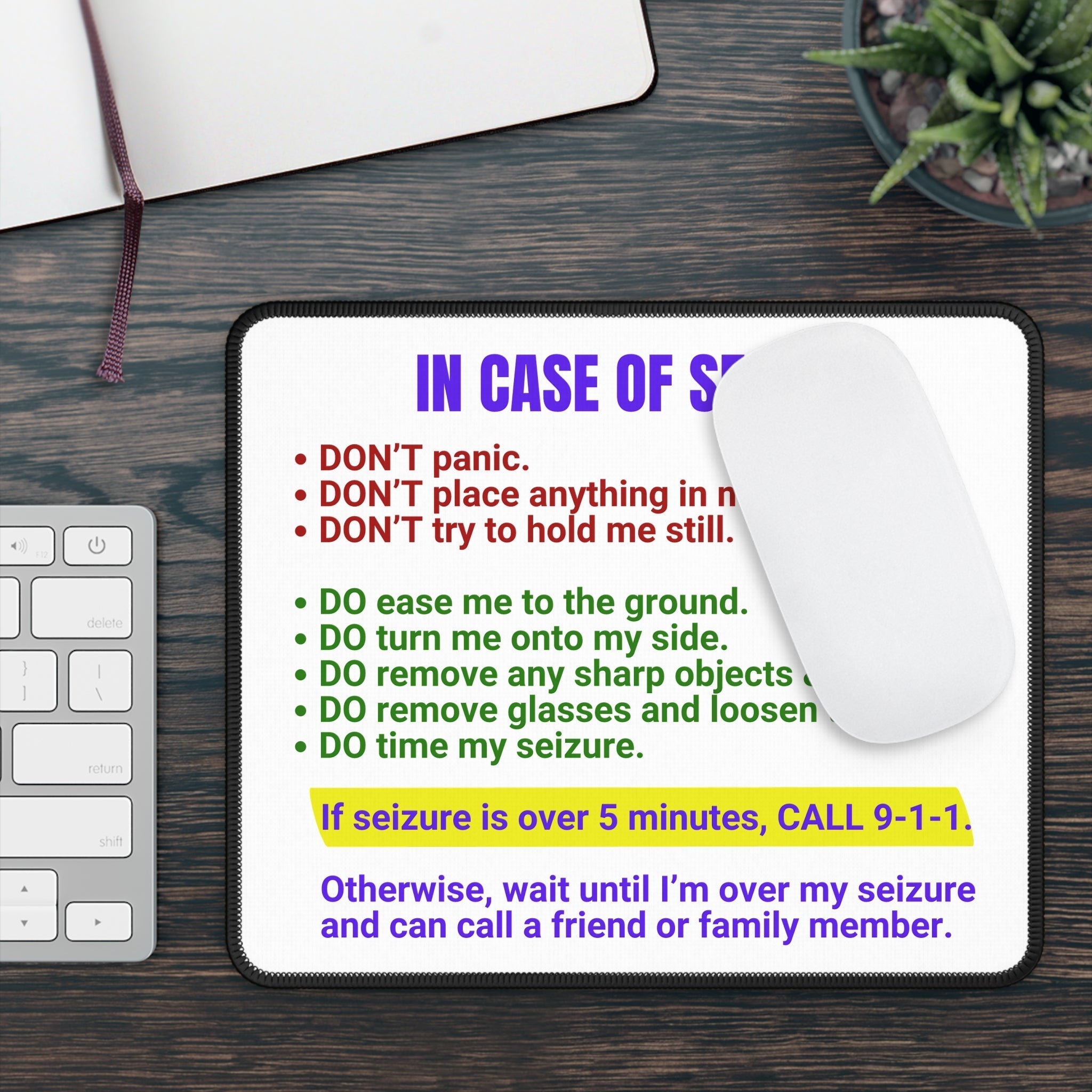 In Case of Seizure Gaming Mouse Pad EpiAl's Shop