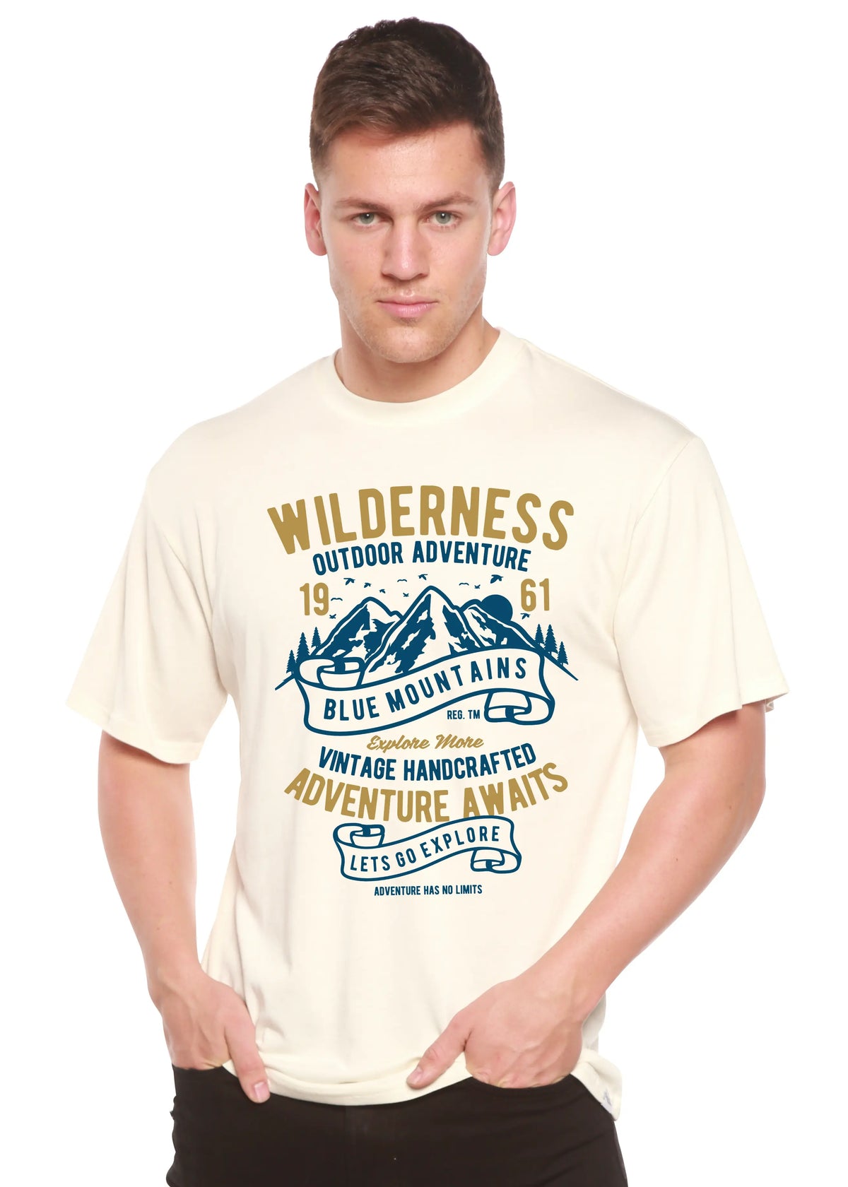 Wilderness Spun Bamboo® Men's Bamboo Viscose/Organic Cotton Short Sleeve Graphic T-Shirt Spun Bamboo