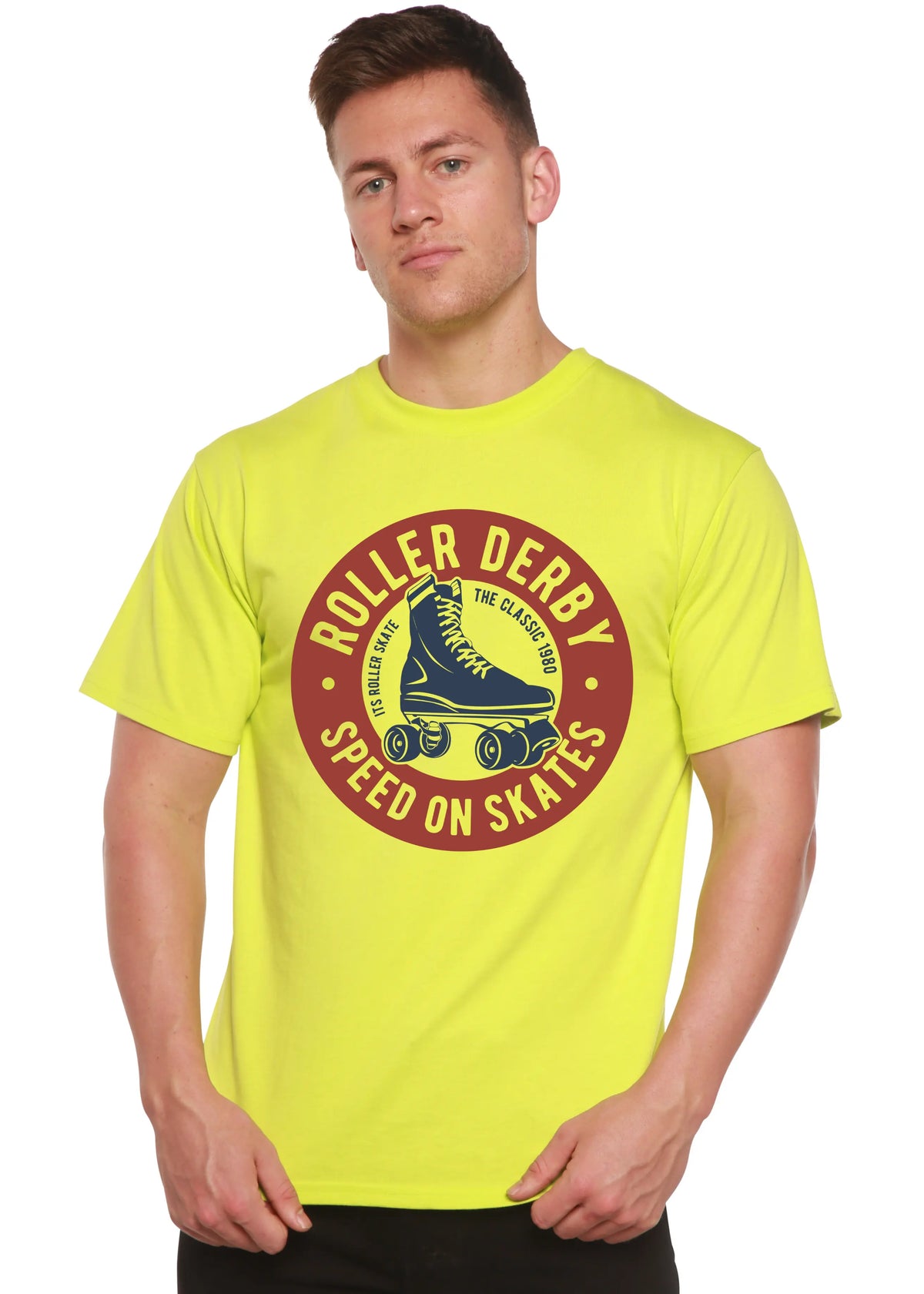 Roller Derby Spun Bamboo® Men's Bamboo Viscose/Organic Cotton Short Sleeve Graphic T-Shirt Spun Bamboo